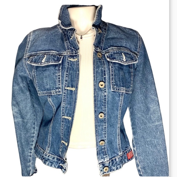 Vintage Guess Jeans Trucker Jacket Medium Coat - Picture 2 of 9